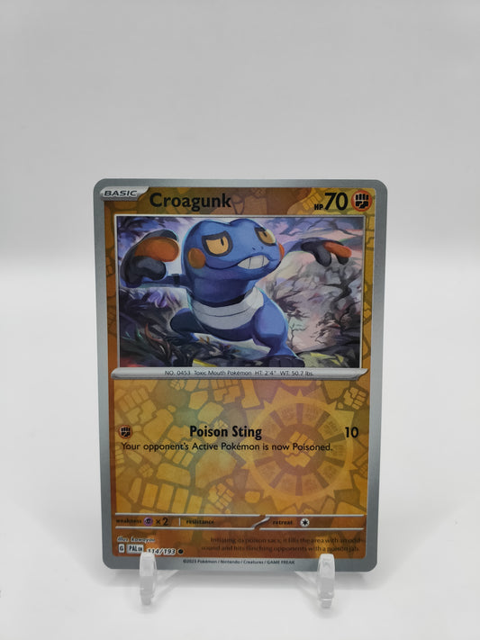 Croagunk Reverse Holo Paldea Evolved 114/193