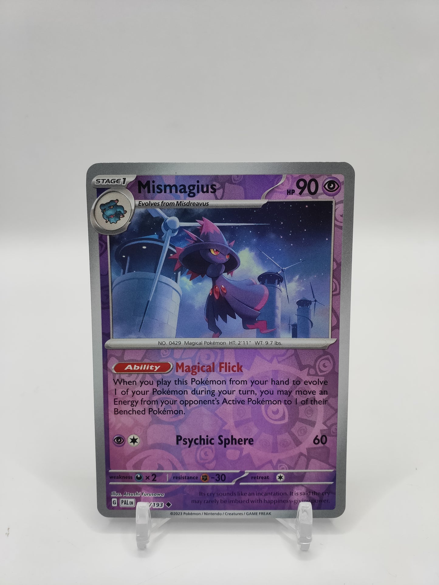 Mismagius Reverse Holo Paldea Evolved 088/193