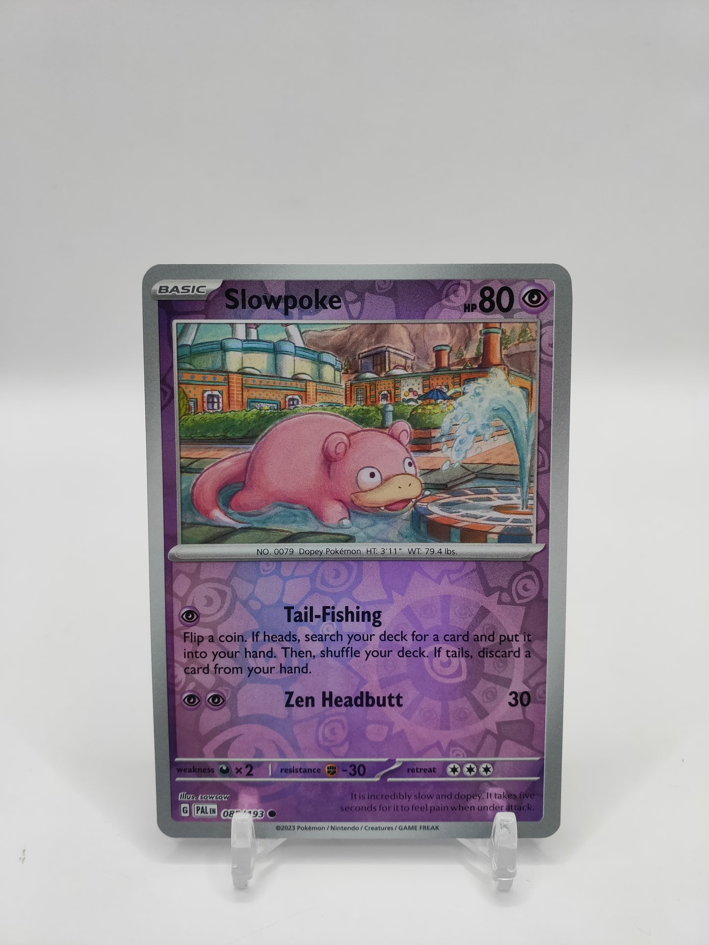 Slowpoke Reverse Holo Paldea Evolved 085/193