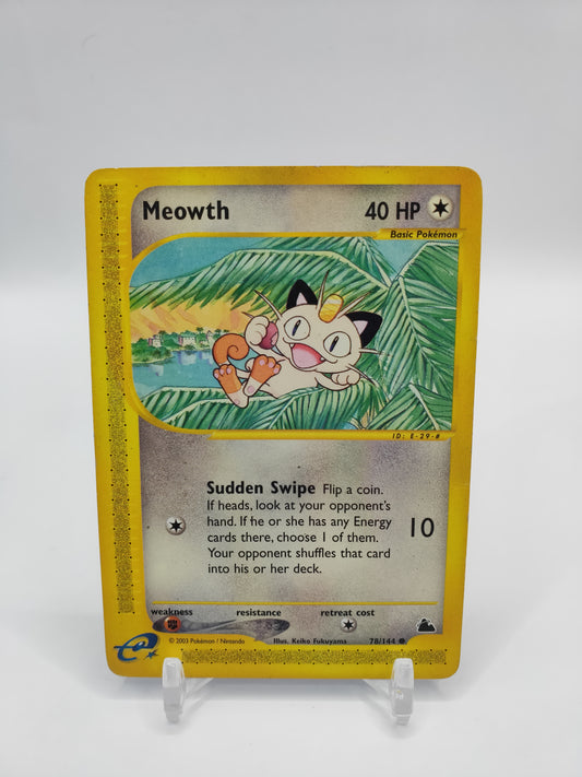 Meowth E Reader Skyridge 78/144