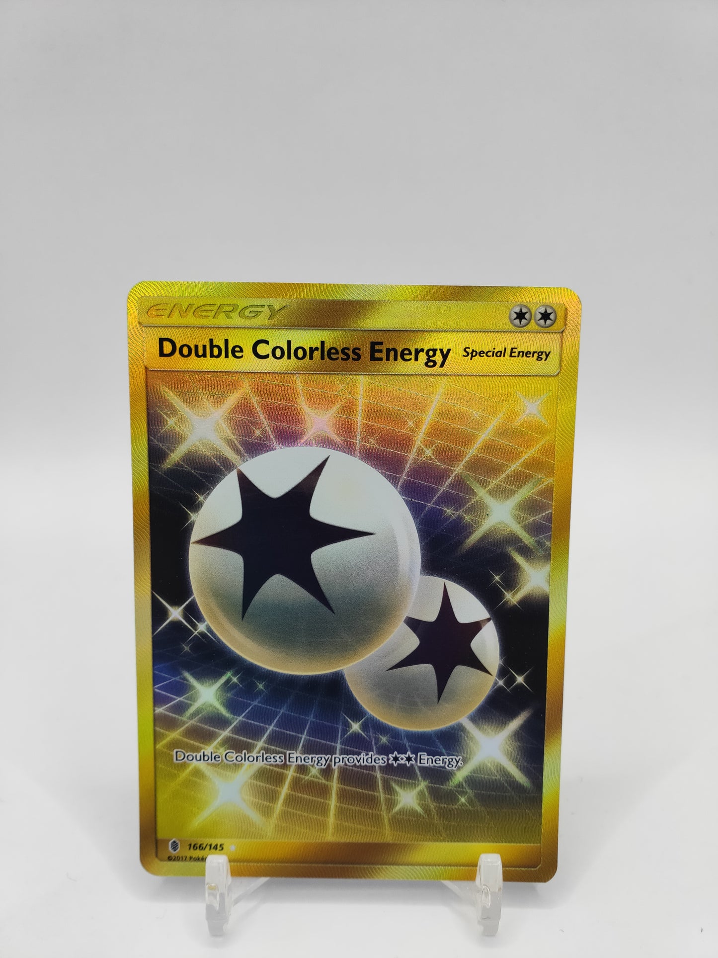 Double Colorless Energy Secret Rare Gold Guardians Rising 166/145