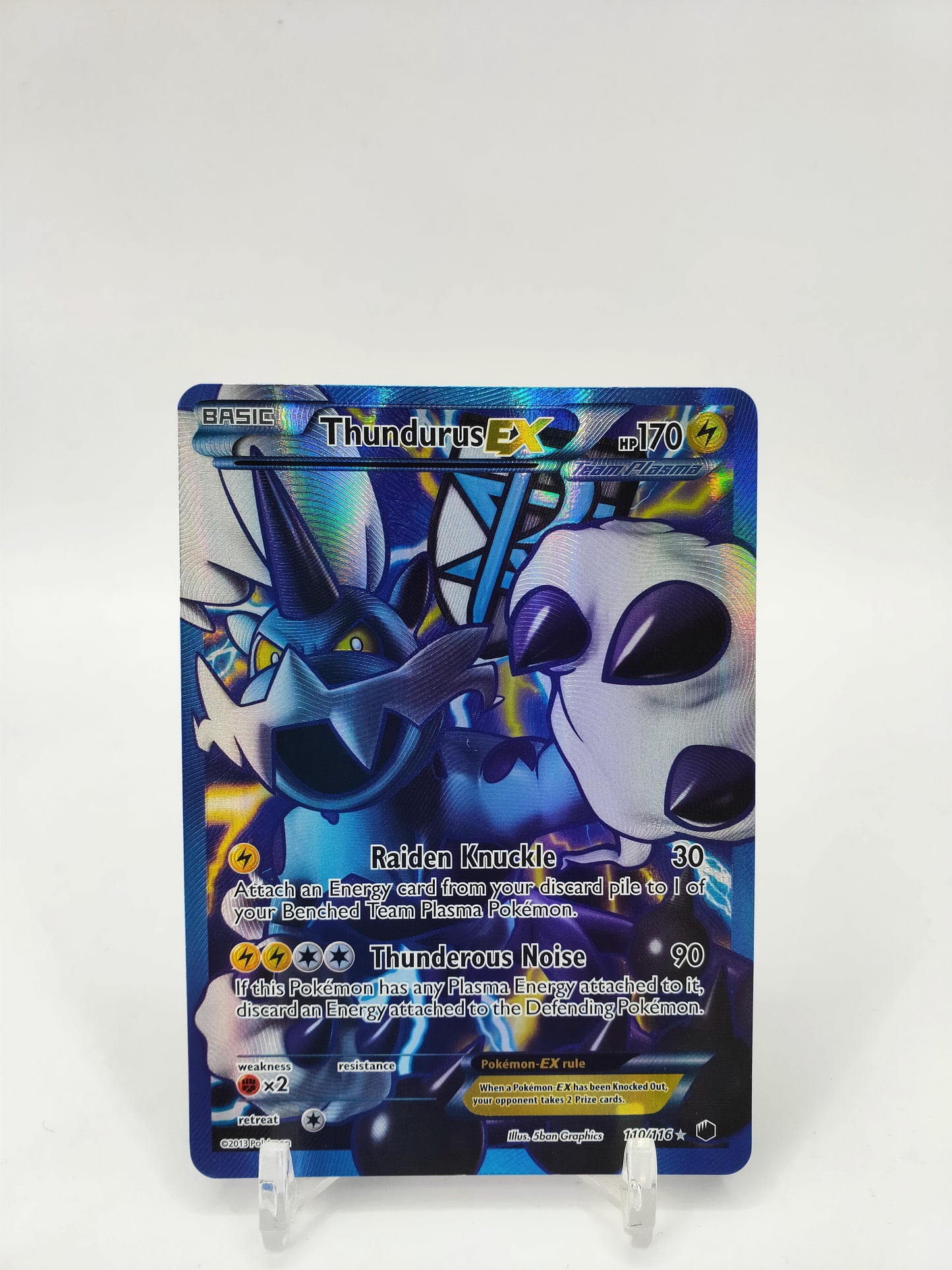 Thundurus Ex Full Art Plasma Freeze 110/116