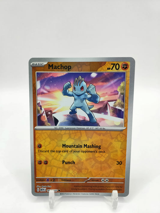 Machop Reverse Holo 151 066/165