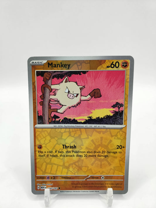 Mankey Reverse Holo 151 056/165