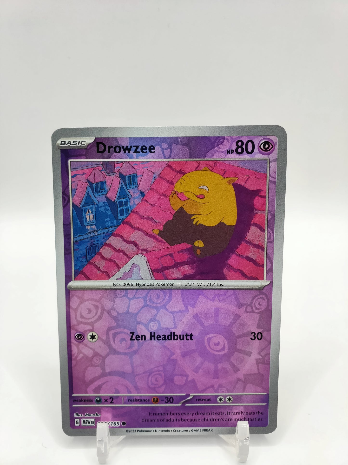 Drowzee Reverse Holo 151 096/165