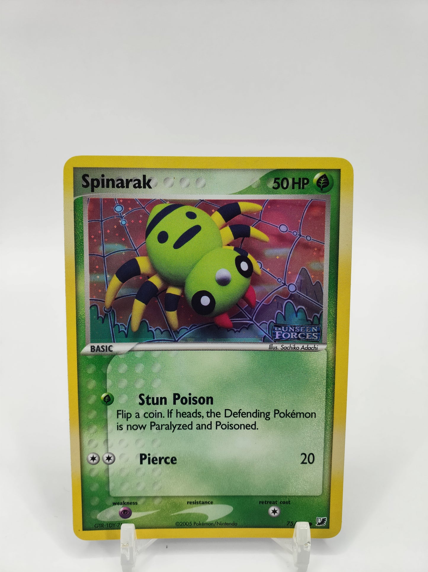 Spinarak Reverse Holo Stamped Unseen Forces 75/115