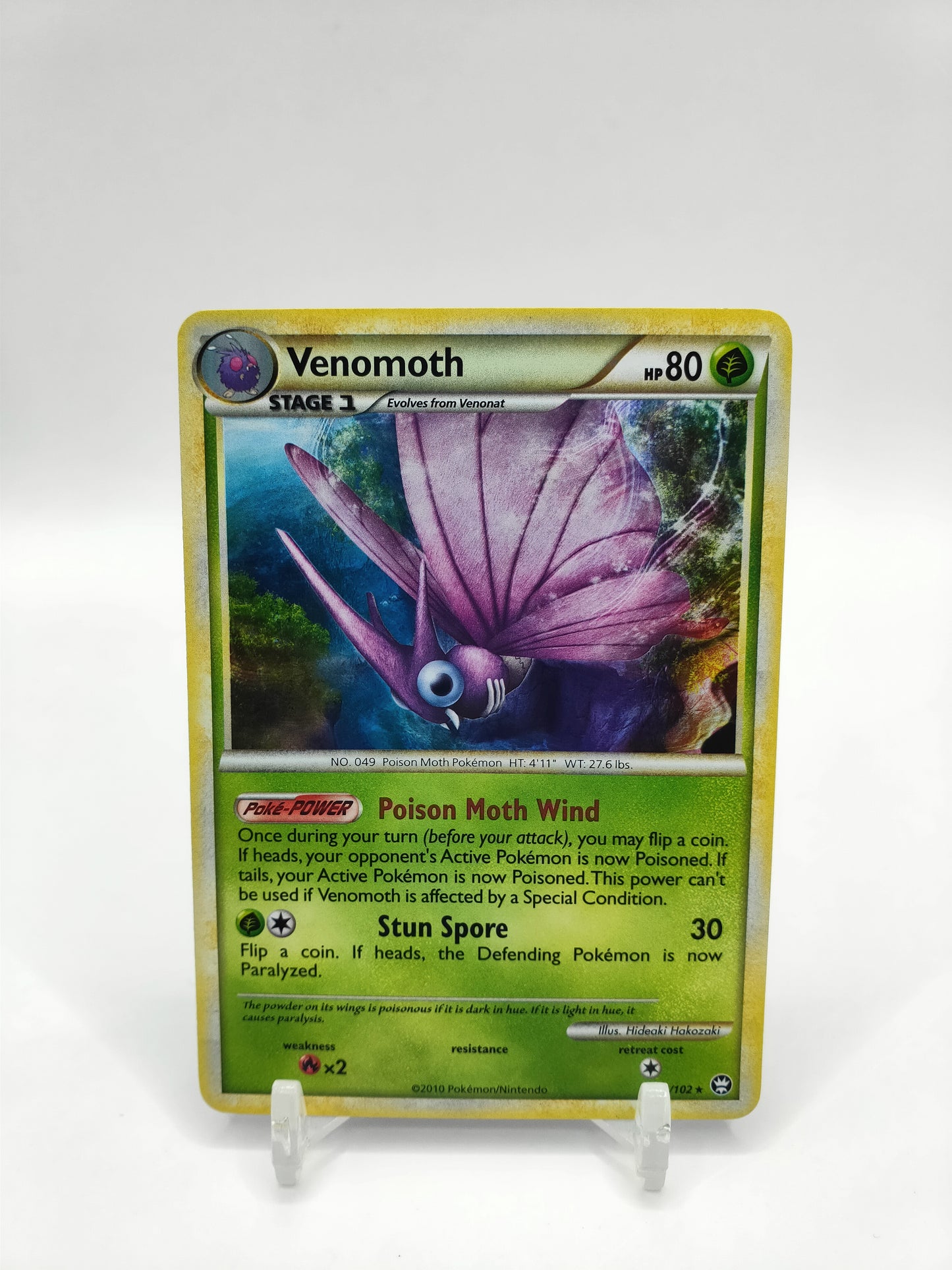 Venomoth Holo HS Triumphant 11/102