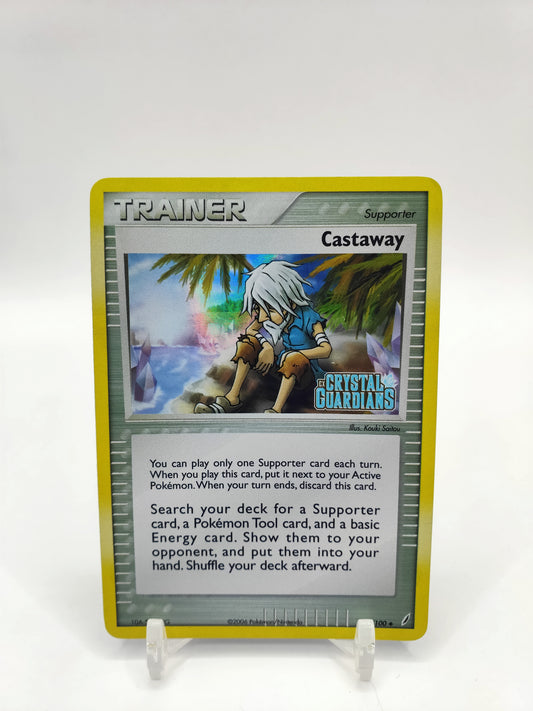 Castaway Reverse Holo Stamped Ex Crystal Guardians 72/100