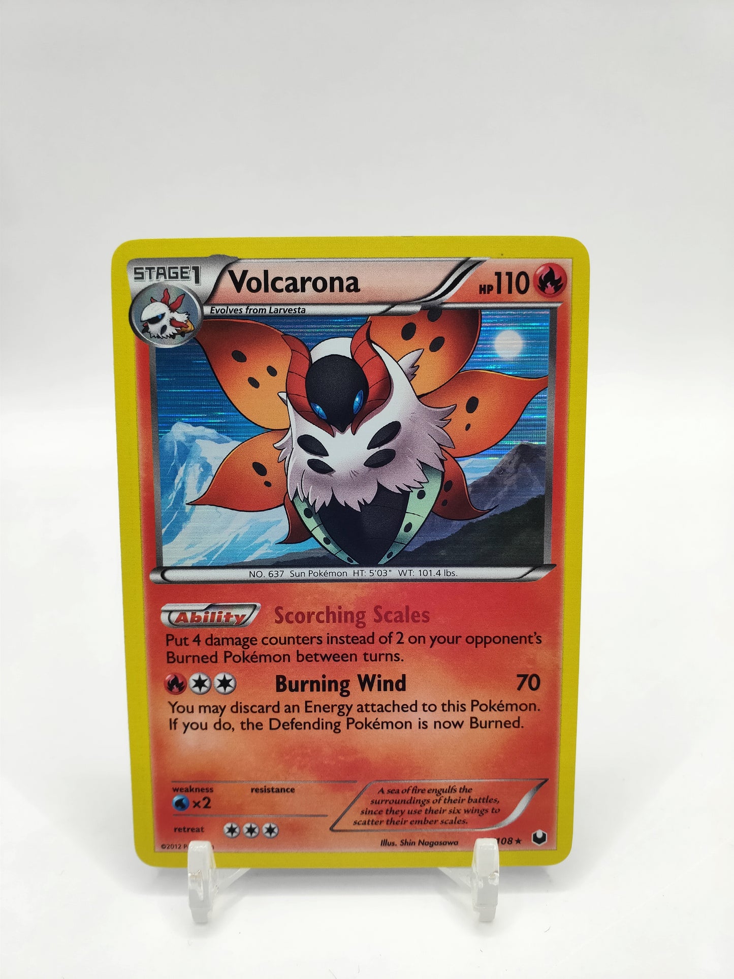 Volcarona Holo Dark Explores 22/108