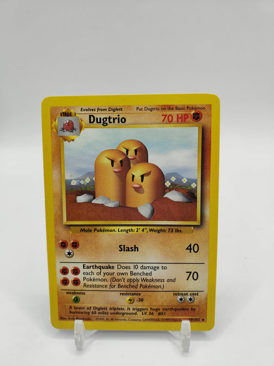 Dugtrio Rare Base Set 19/102