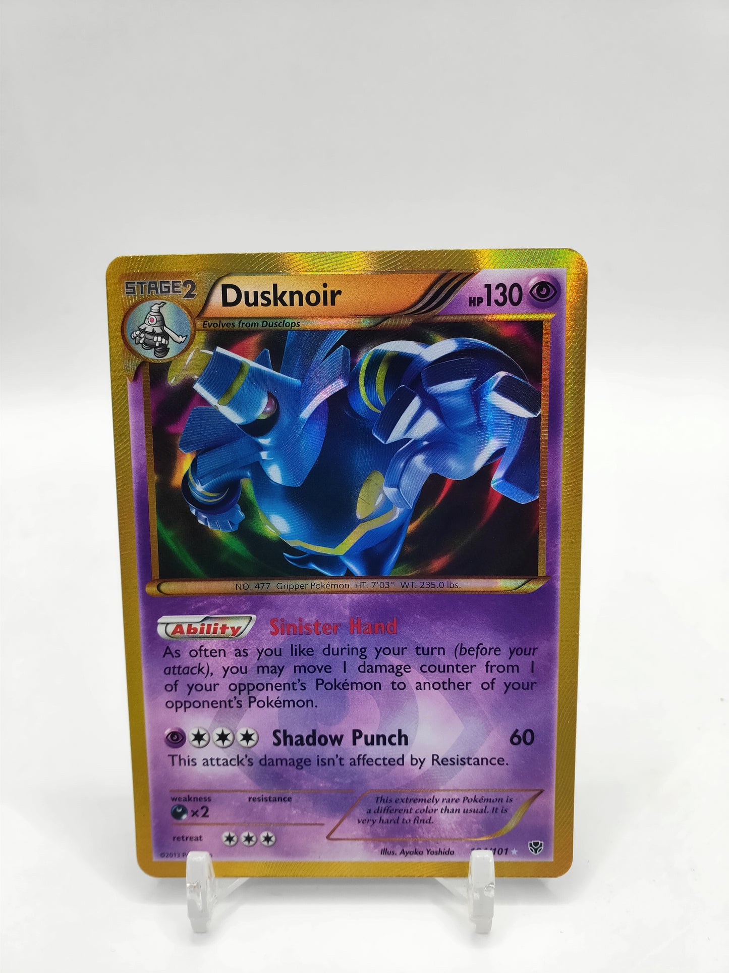 Dusknoir Gold Secret Rare Plasma Blast 104/101