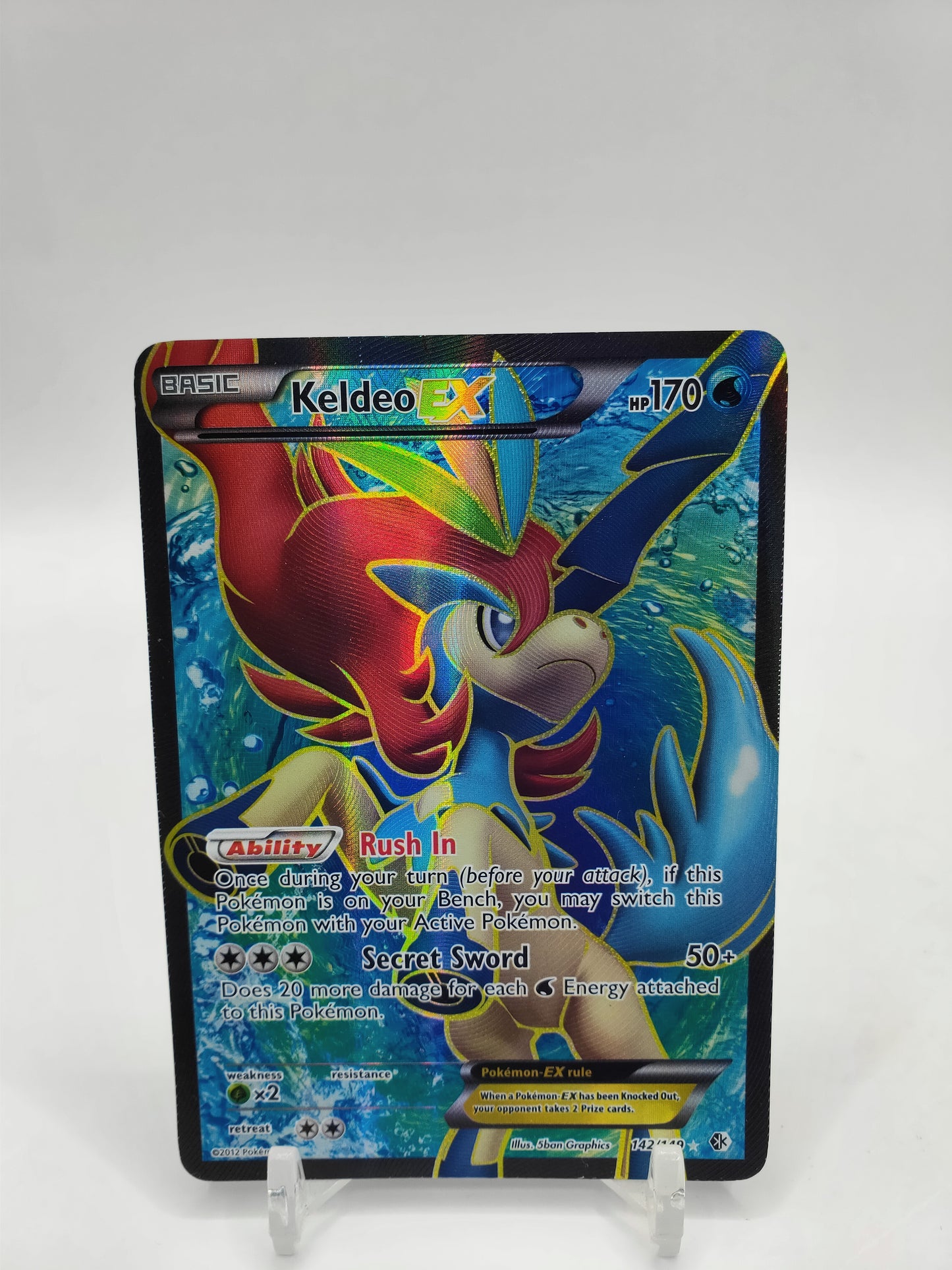 Keldeo Ex Full Art Boundaries Crossed  142/149