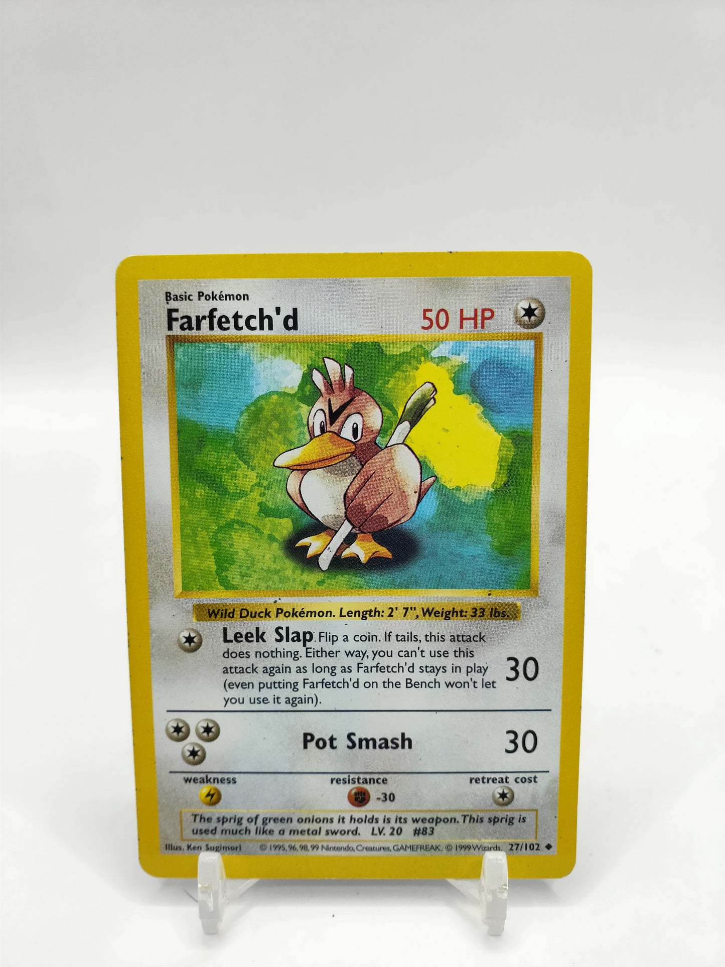 Farfetch'd Shadowless Base Set 27/102