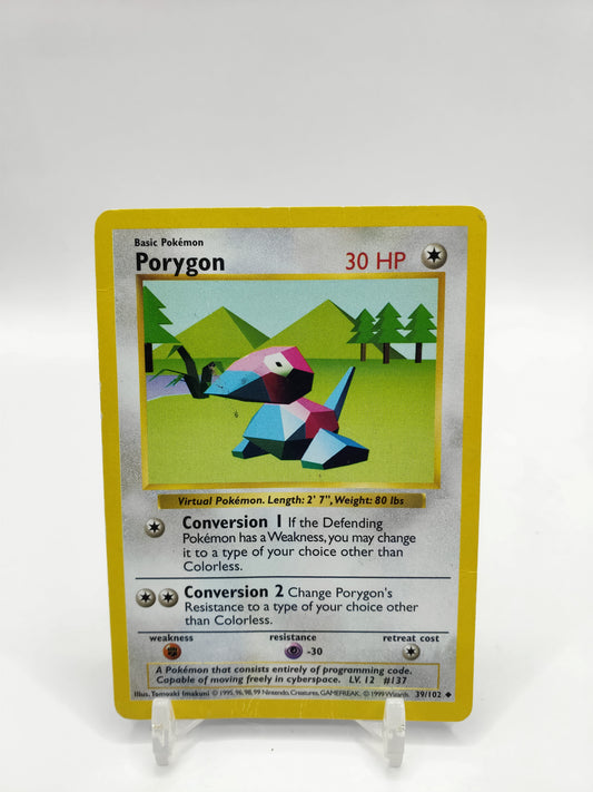 Porygon Shadowless Base Set 39/102