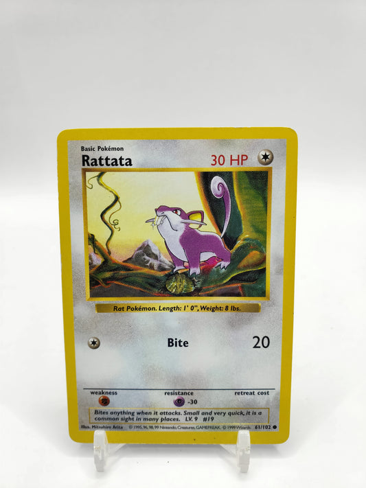 Rattata Shadowless Base Set 61/102