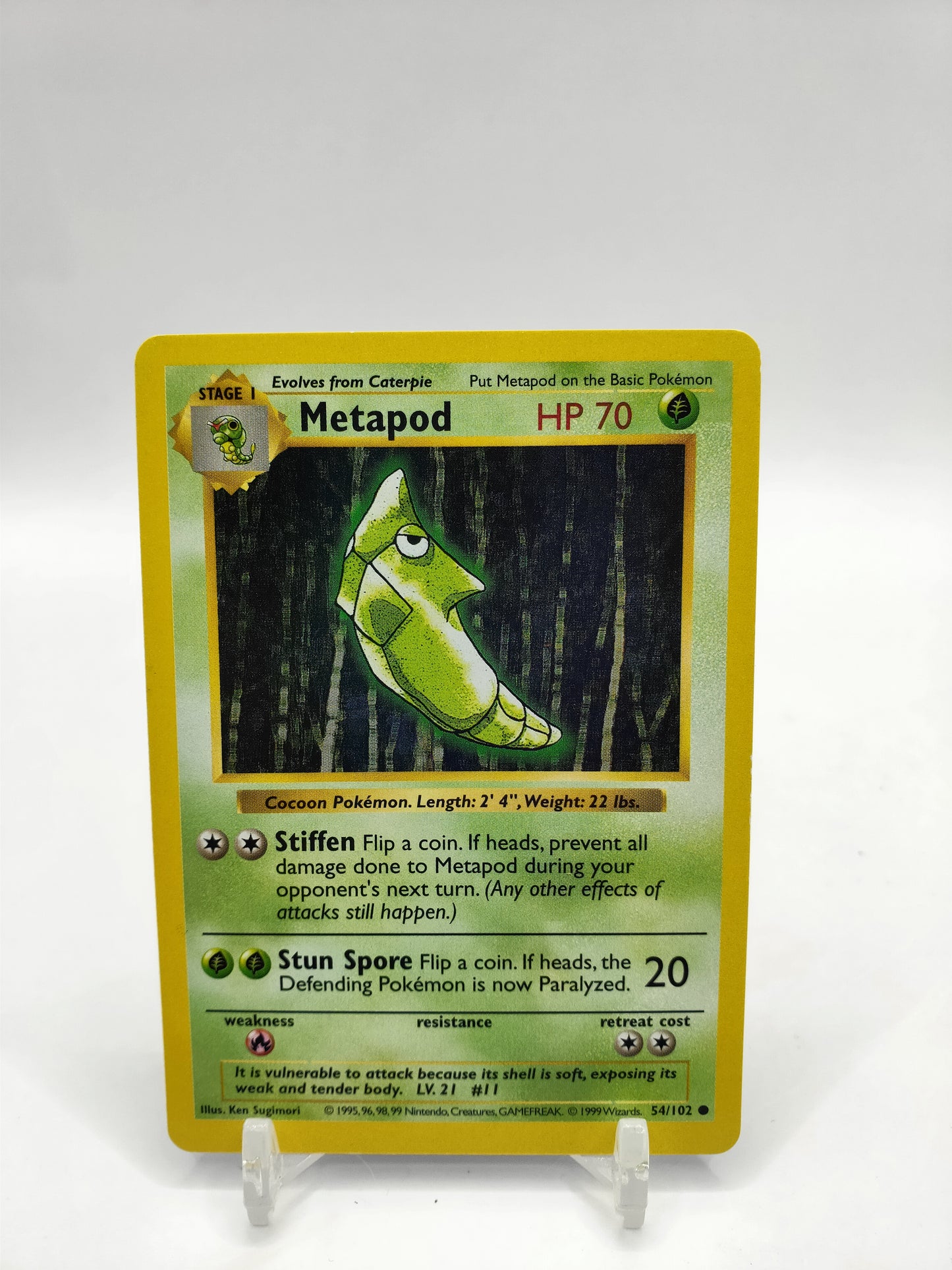 Metapod Shadowless Base Set 54/102