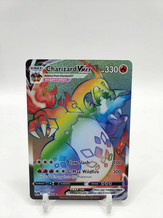 Charizard Vmax Rainbow Secret Rare Champions Path 074/173