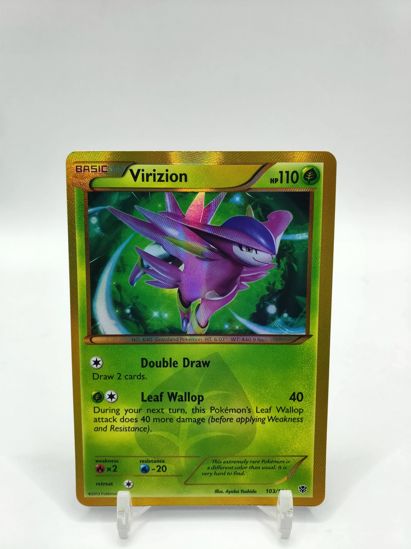 Virizion Gold Secret Rare Plasma Blast 103/101