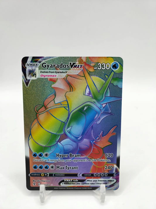 Gyarados Vmax Rainbow Secret Rare Evolving Skies 207/203