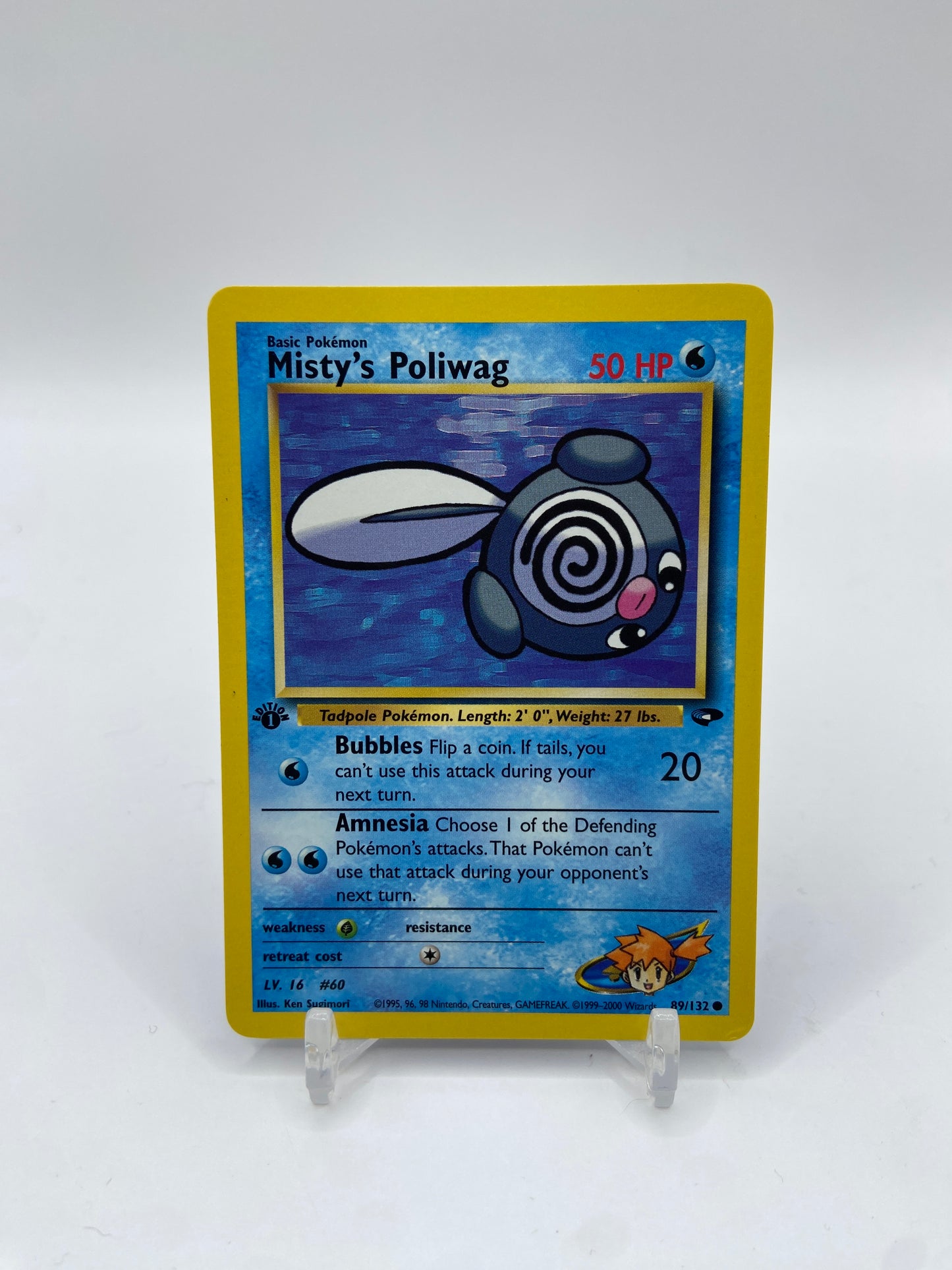 Misty's Poliwag 1st Edition Gym Challenge 89/132
