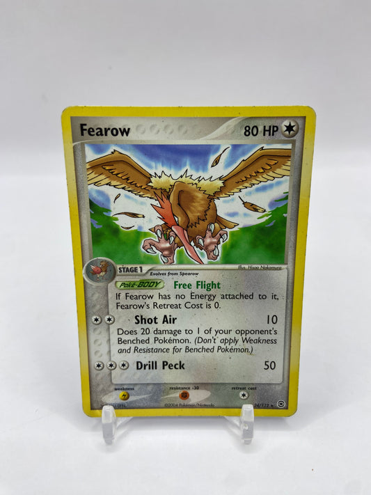 Fearow Rare Fire Red Leaf Green 24/112