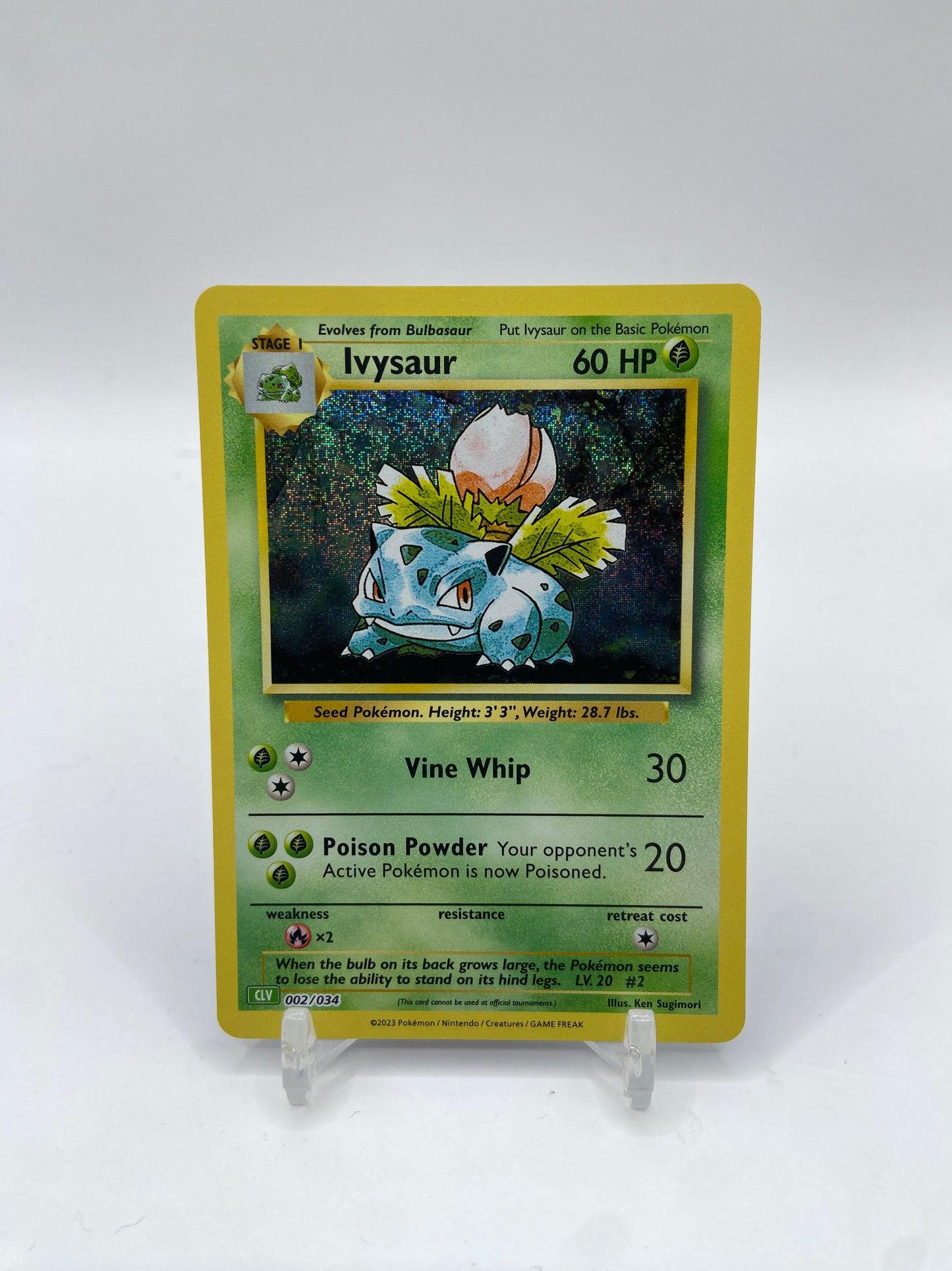 Ivysaur Holo Trading Card Game Classic Classic Collection 002/034