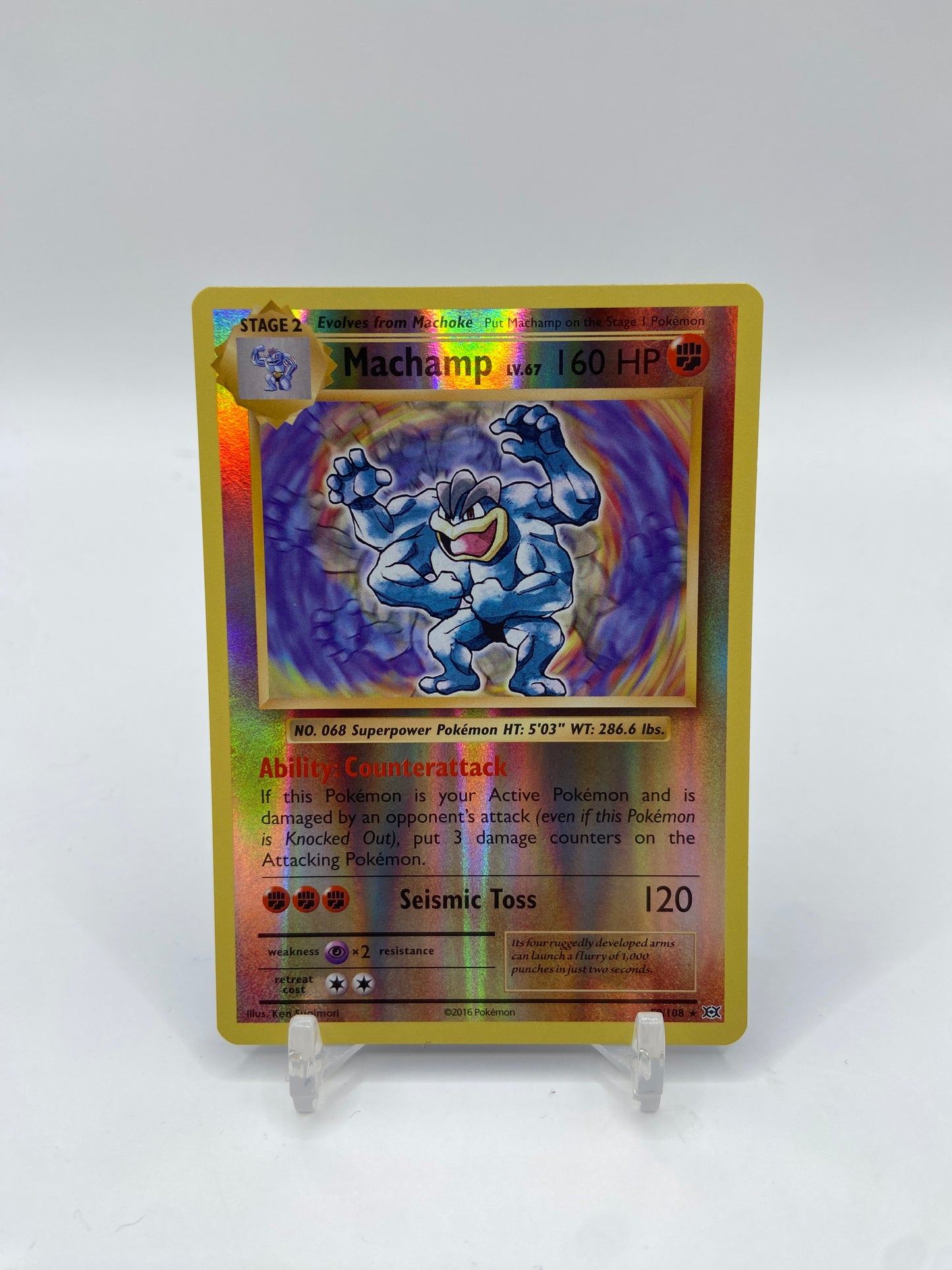 Machamp Reverse Holo Rare Evolutions  59/108