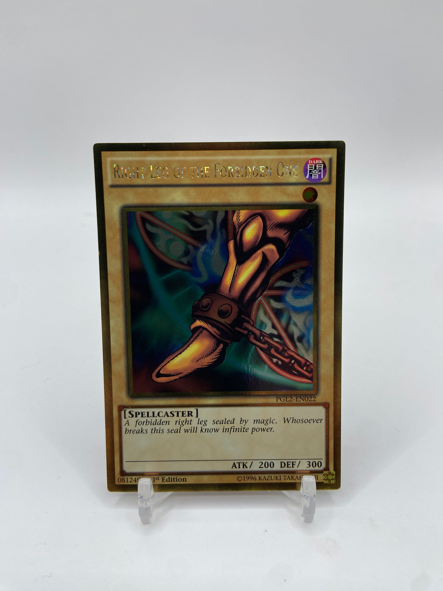 Right Leg of the Forbidden One Gold Rare 1st Edition Premium Gold: Return of the Bling PGL2-EN022