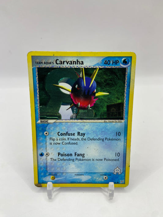 Team Aqua's Carvanha EX Team Magma VS Team Aqua 47/95