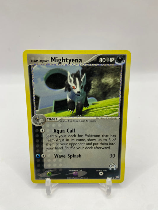 Team Aqua's Mightyena EX Team Magma VS Team Aqua 30/95