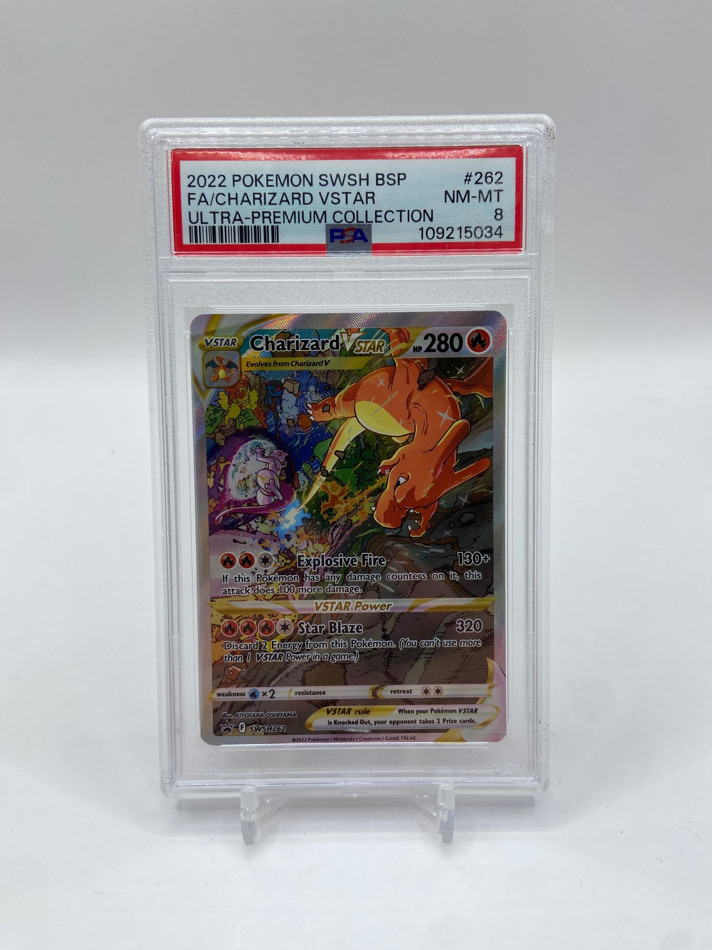 Charizard VSTAR Sword & Shield Promo SWSH262 PSA 8