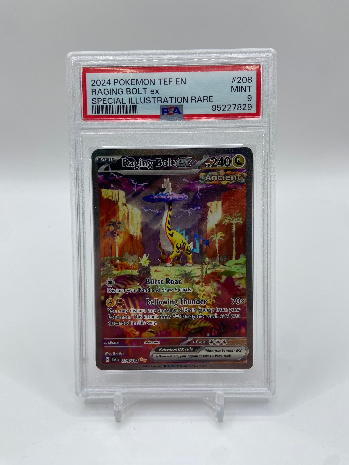 Raging Bolt ex Temporal Forces Special Illustration Rare 208/162 PSA 9