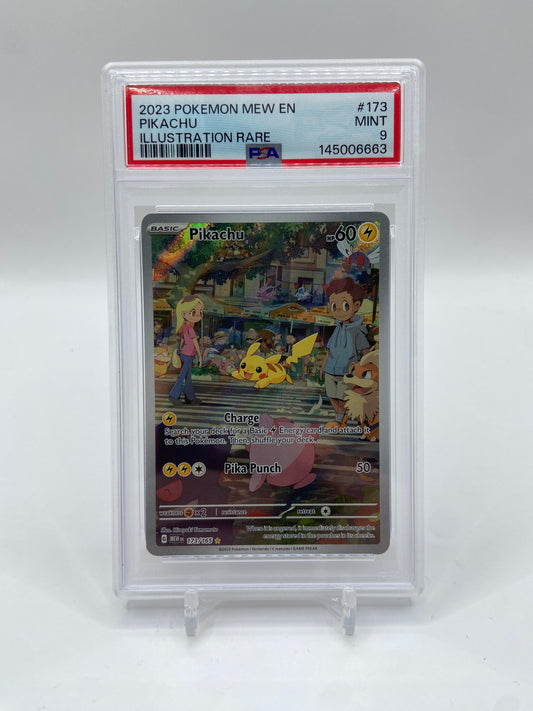 Pikachu SV: 151 Illustration Rare 173/165 PSA 9