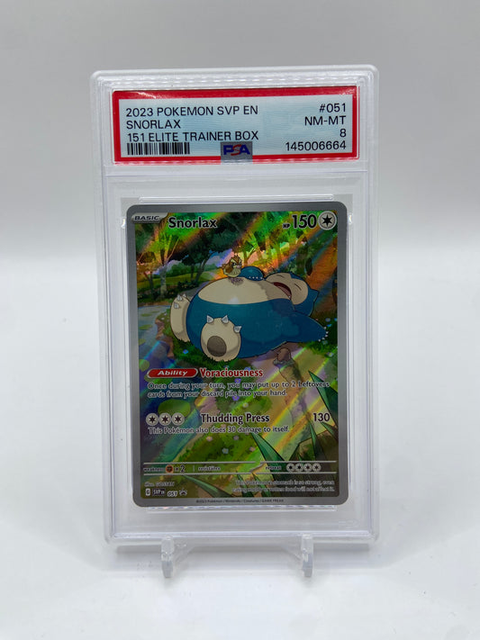 Snorlax Scarlet & Violet Promo 051 PSA 8