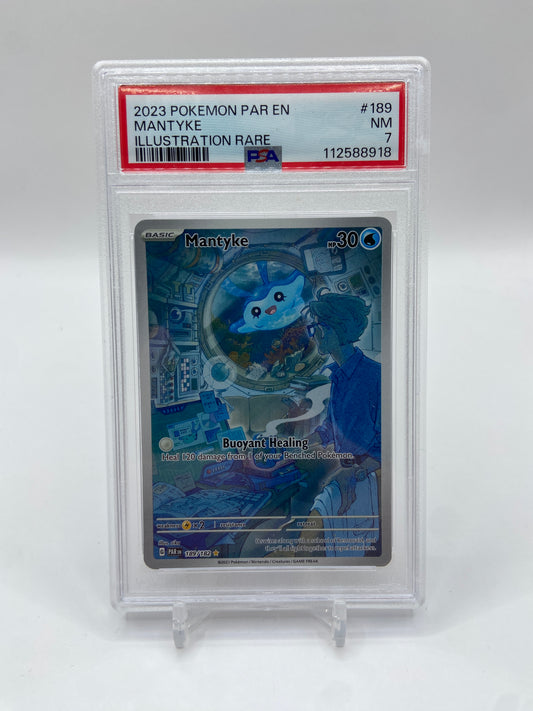Mantyke Paradox Rift Illustration Rare 189/182 PSA 7