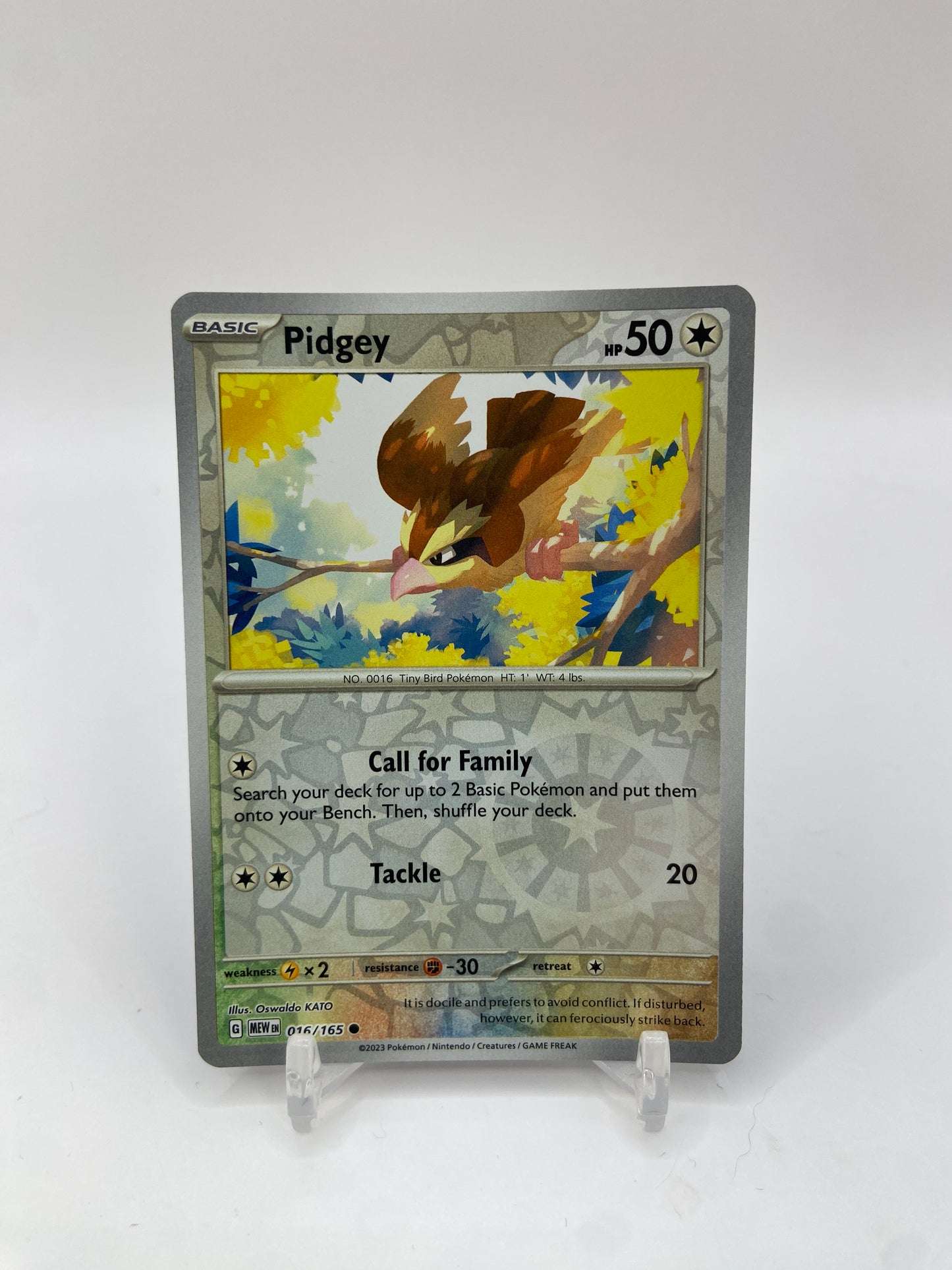 Pidgey Reverse Holo SV: 151 016/165