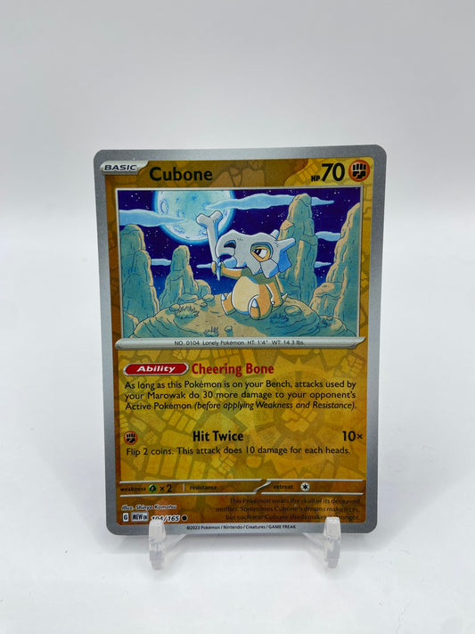 Cubone Reverse Holo SV: 151 104/165