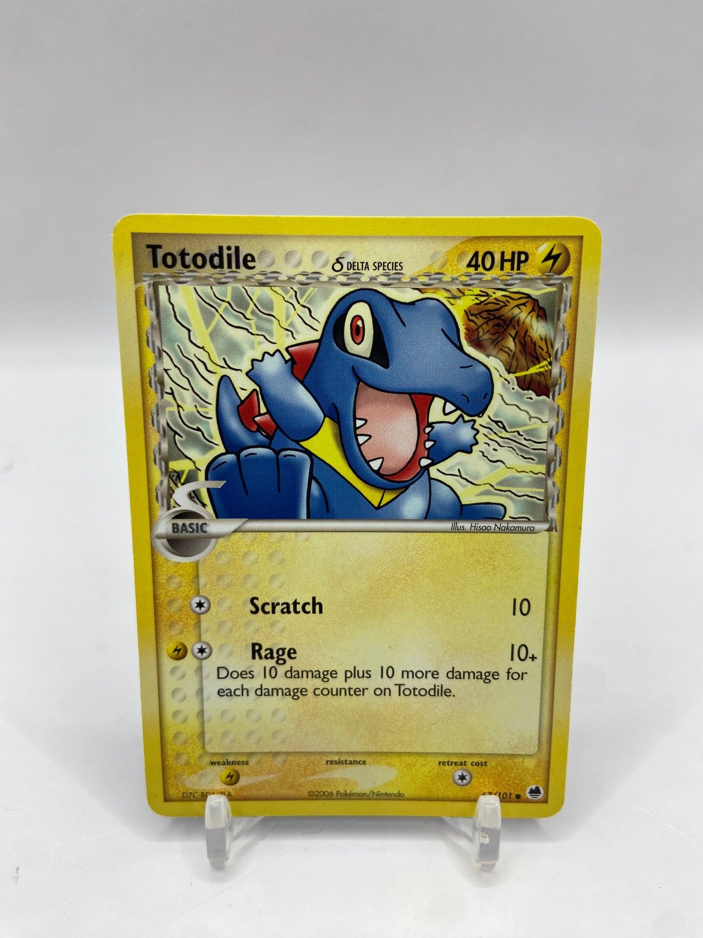 Totodile EX Dragon Frontiers 67/101