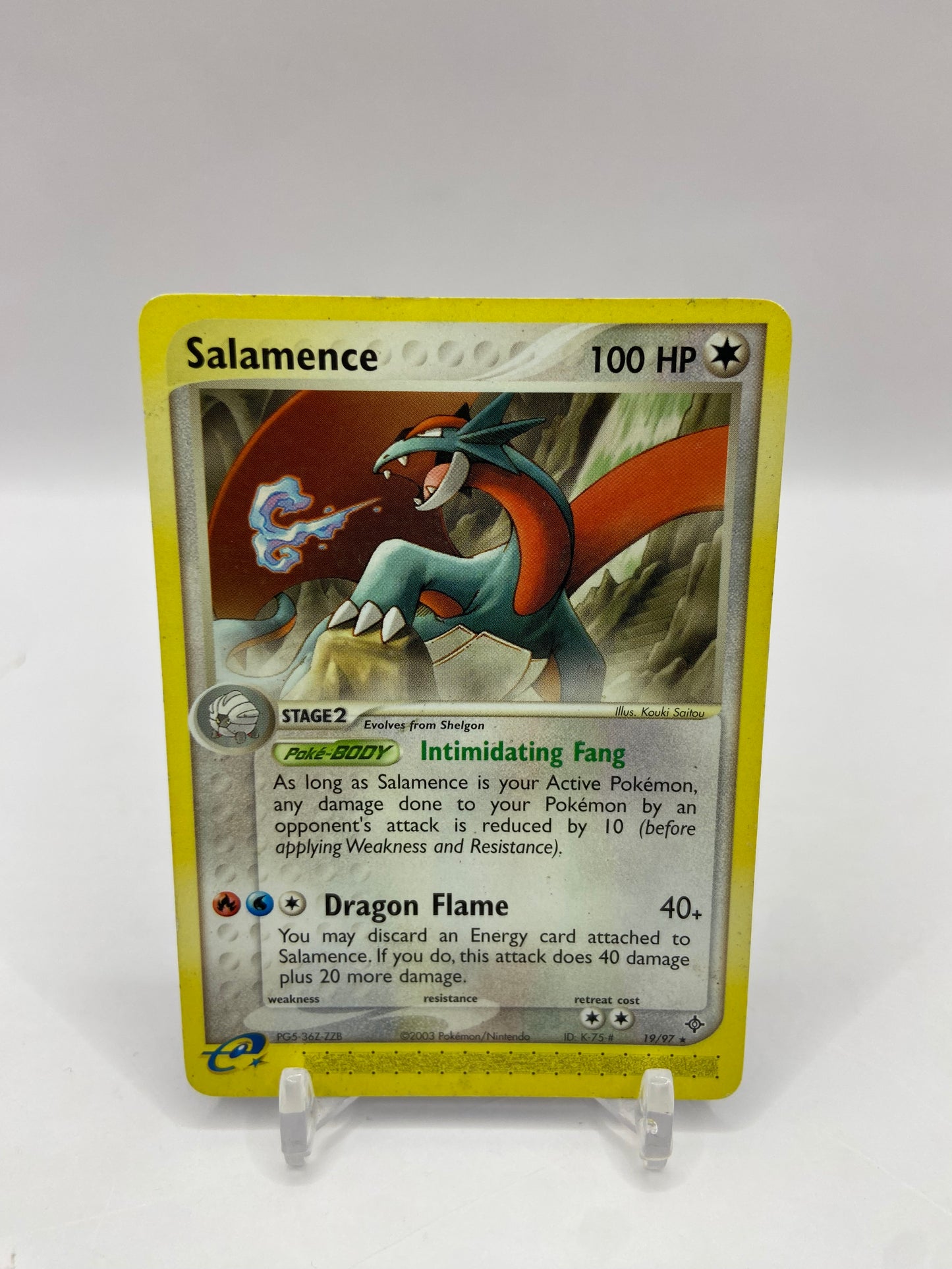 Salamence Rare EX Dragon E Reader 19/97