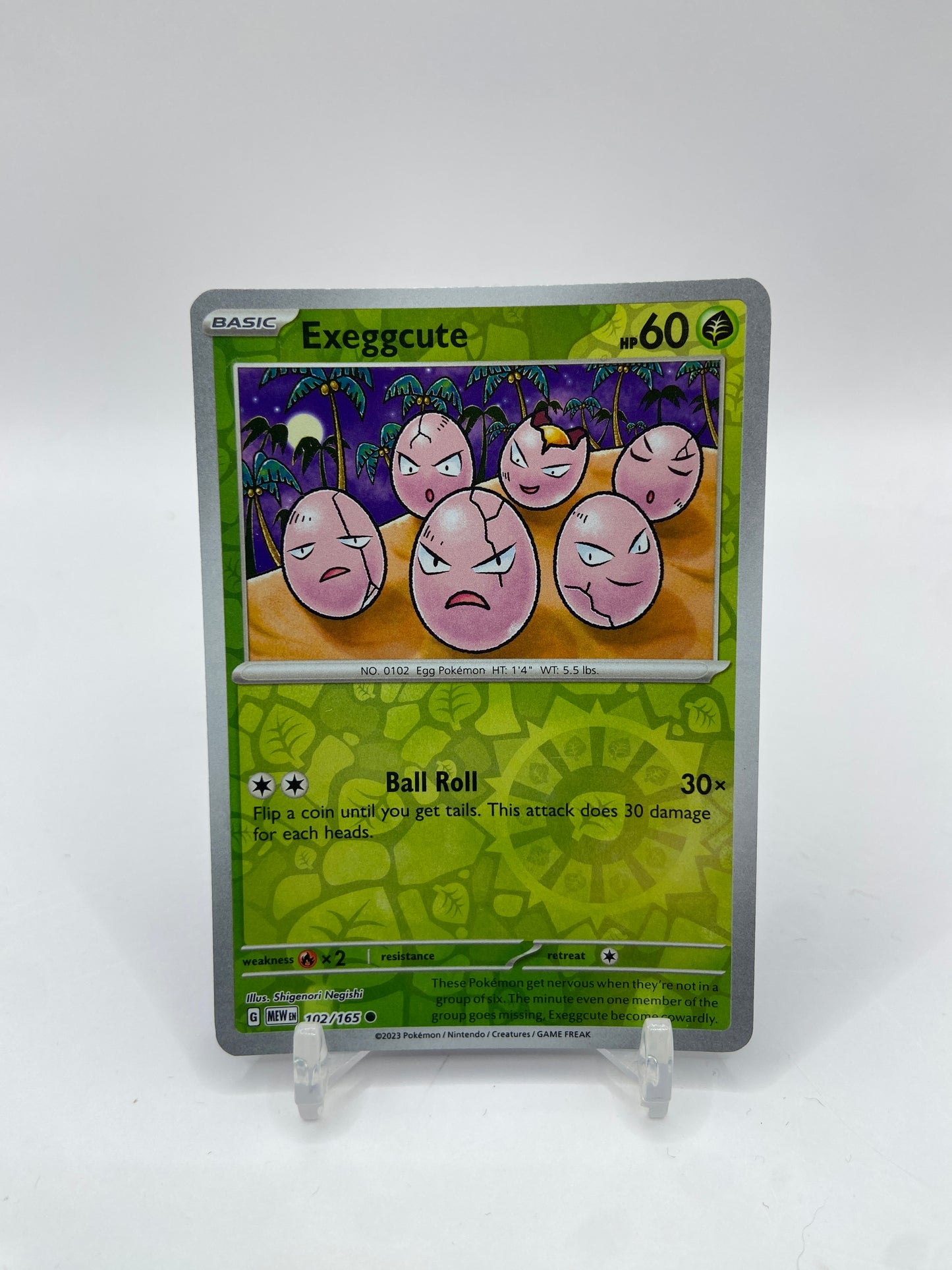 Exeggcute Reverse Holo SV: 151 102/165