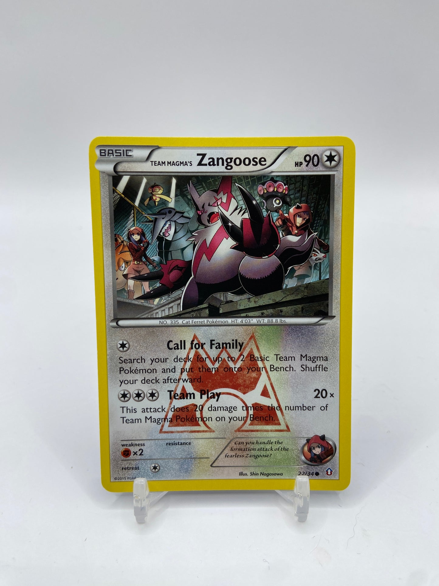 Team Magma's Zangoose Double Crisis 22/34