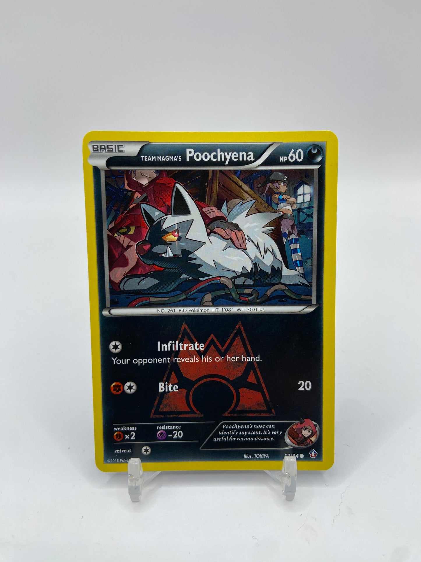Team Magma's Poochyena Double Crisis 17/34