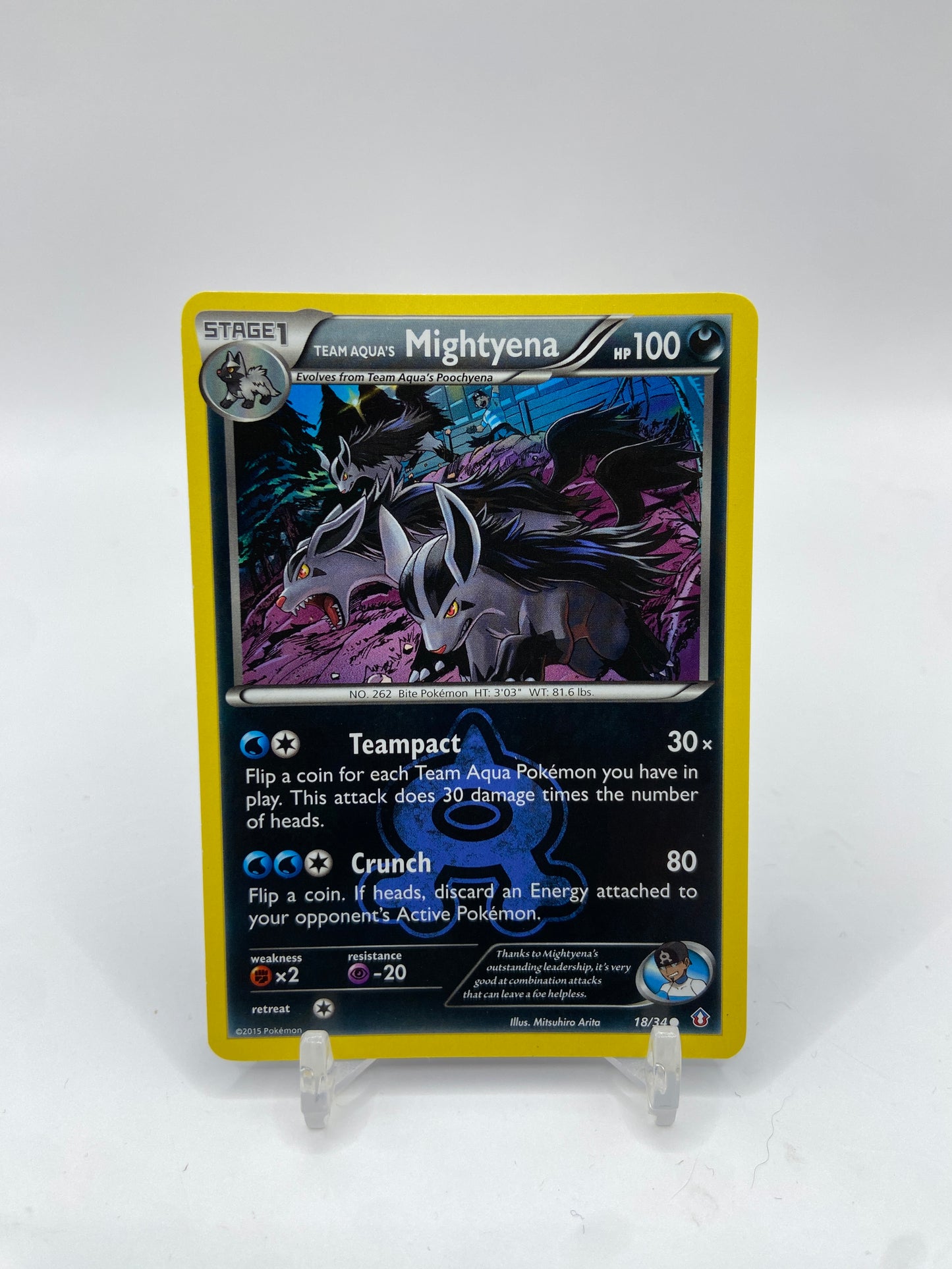 Team Aqua's Mightyena Double Crisis 18/34