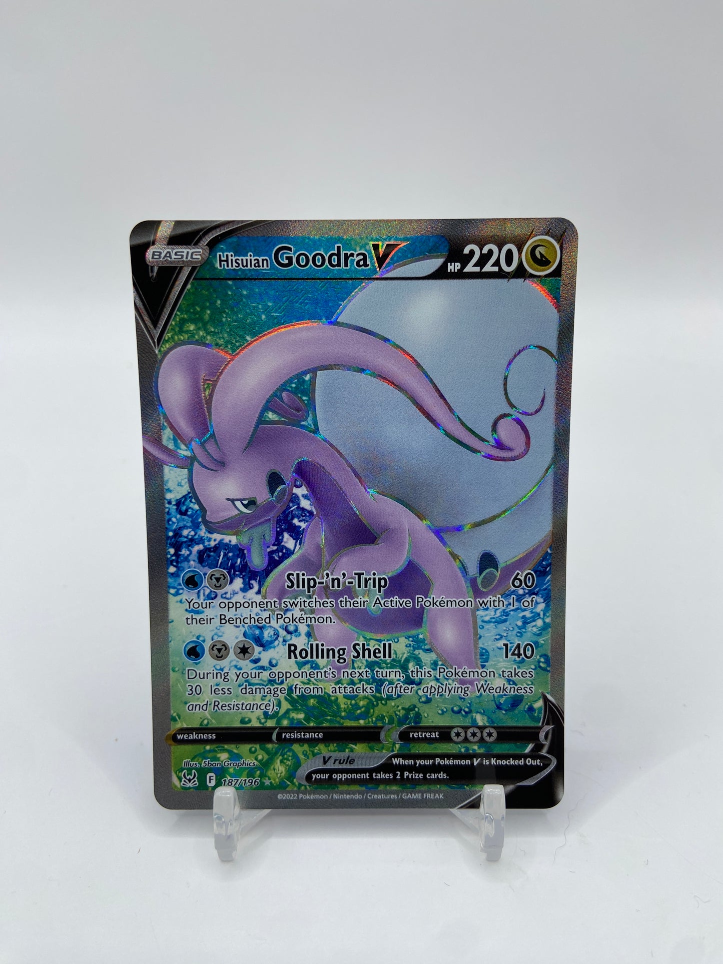 Hisuian Goodra V Full Art Lost Origin 187/196