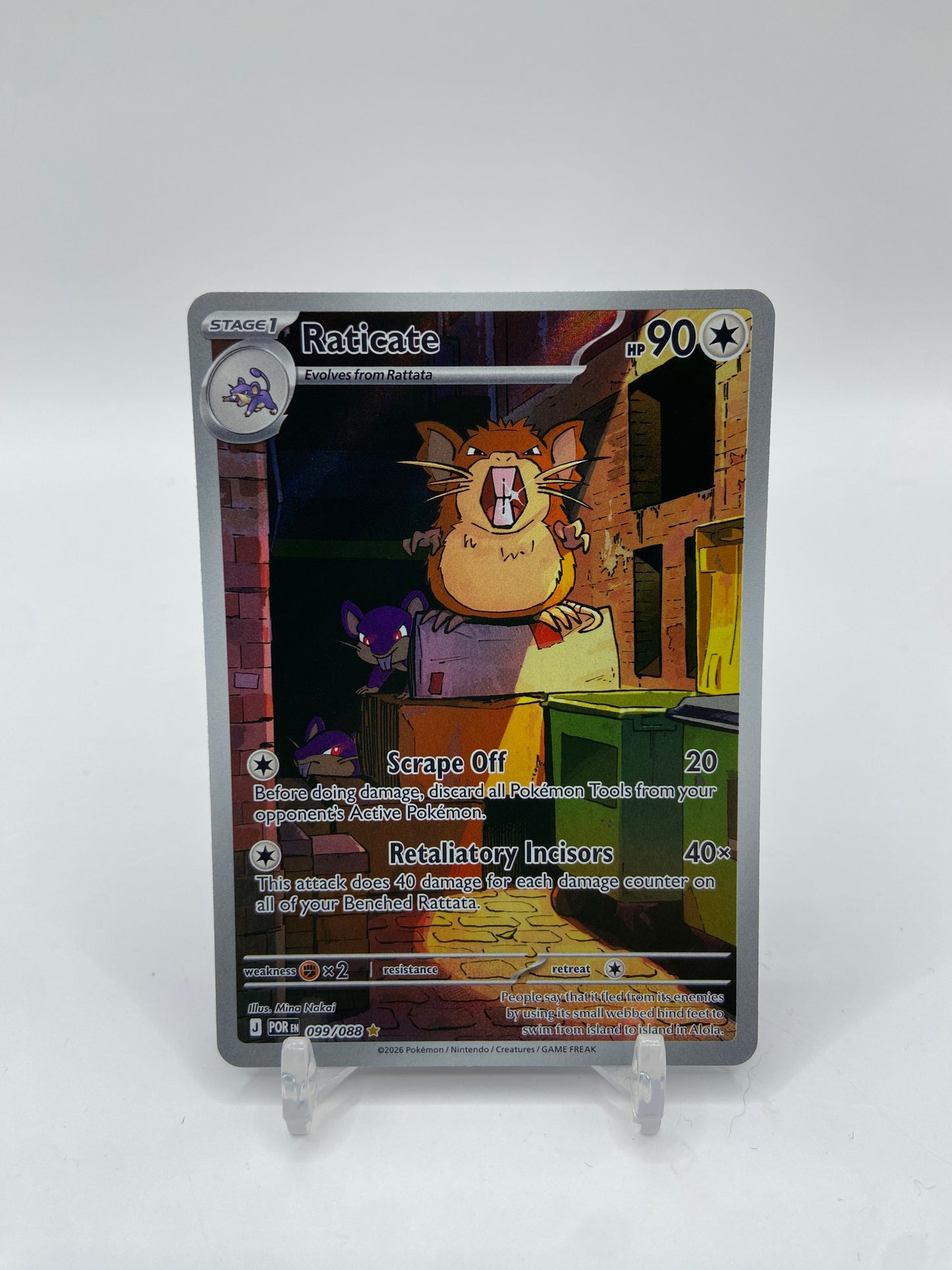 Raticate Art Rare Full Art Perfect Order 099/088