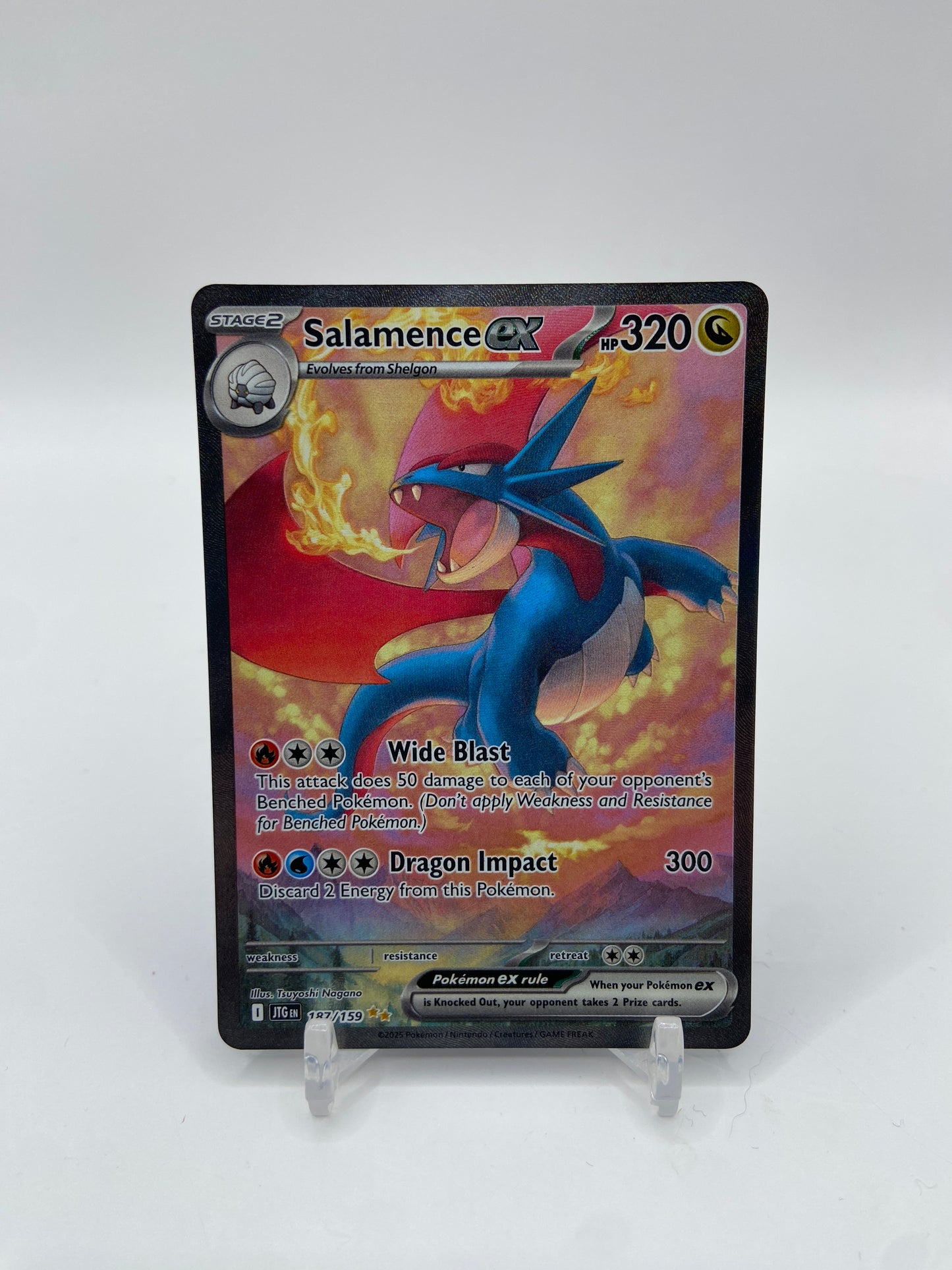 Salamence ex Alt Art Secret Rare Journey Together 187/159