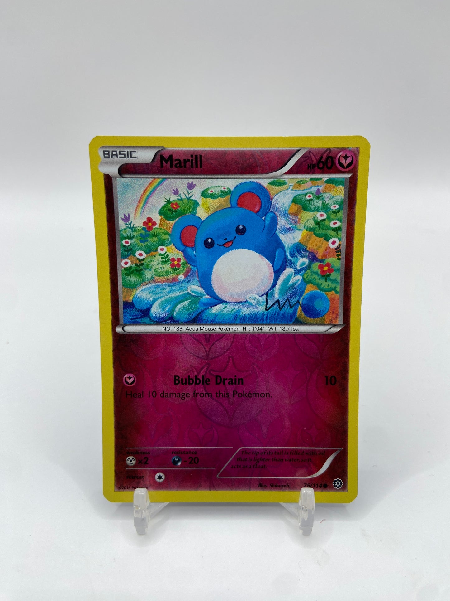 Marill Reverse Holo Steam Siege 76/114