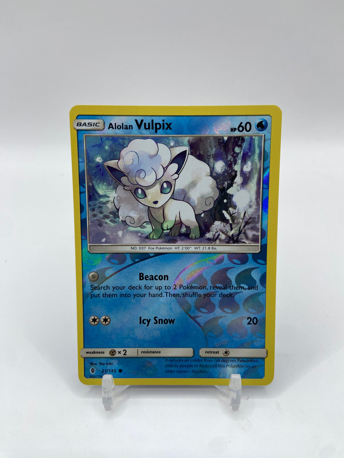 Alolan Vulpix Reverse Holo Guardians Rising 21/145
