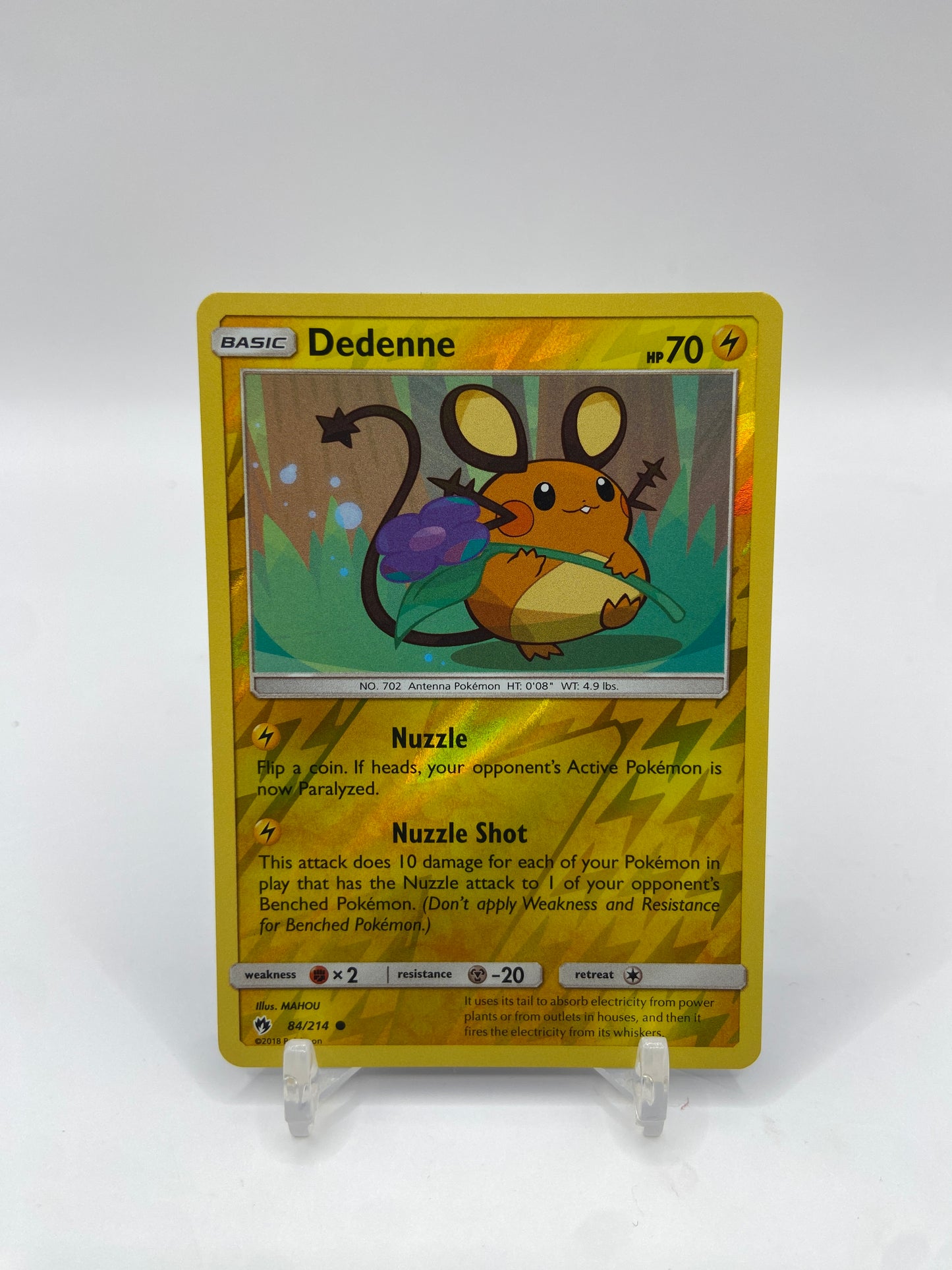 Dedenne Reverse Holo Lost Thunder 84/214