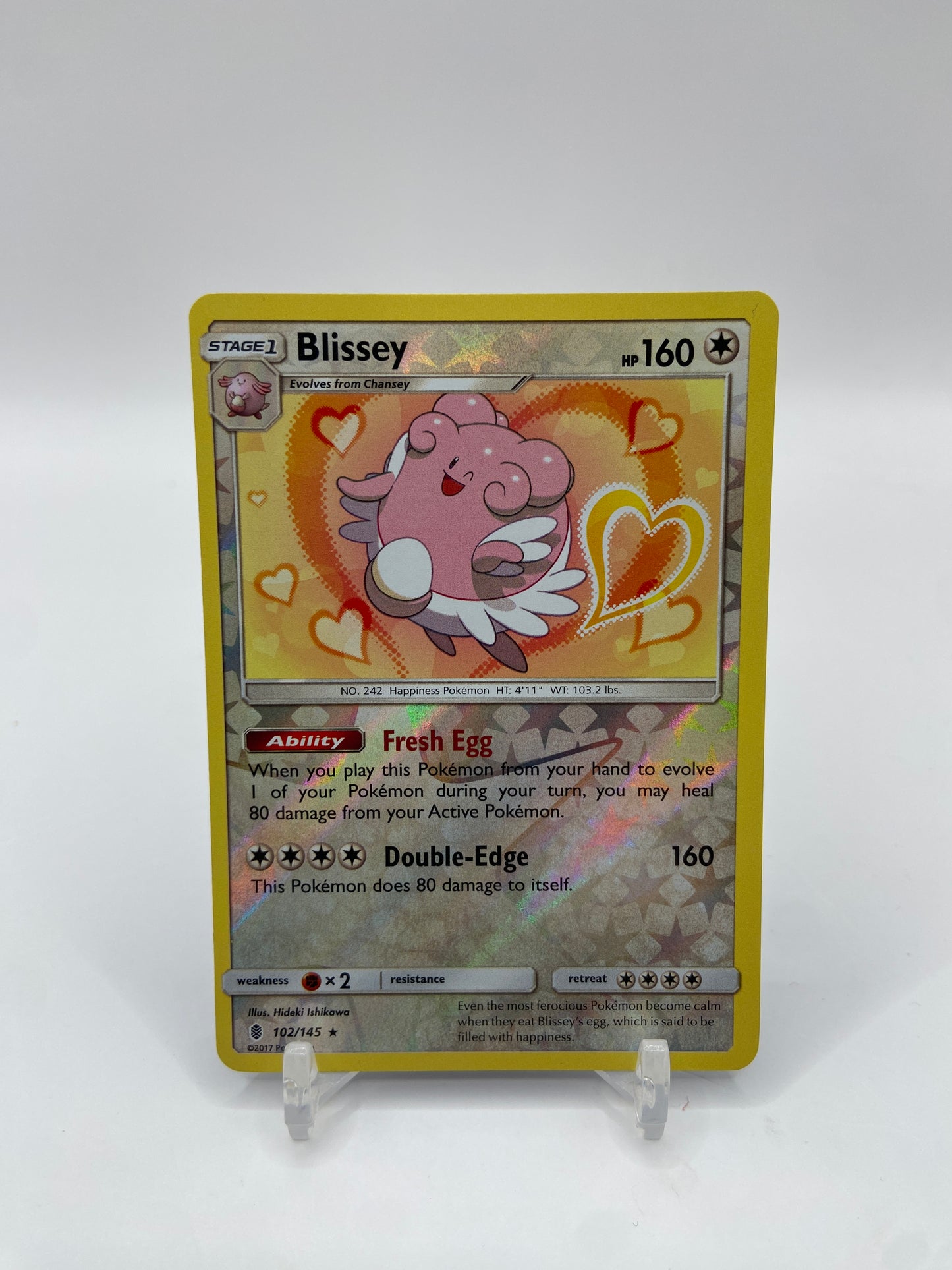 Blissey Reverse Holo Rare Guardians Rising 102/145